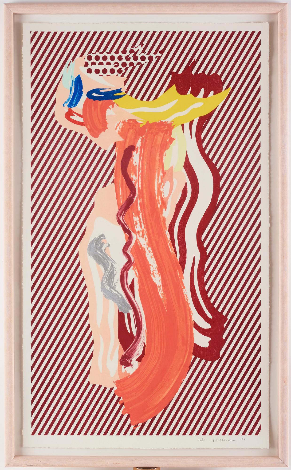 Roy Lichtenstein Nude From Brushstrokes Figures Series Bukowskis
