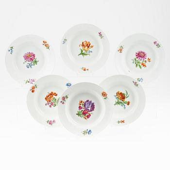 Tallrikar Sex Stycken Porslin Meissen Marcolinis Period Bukowskis