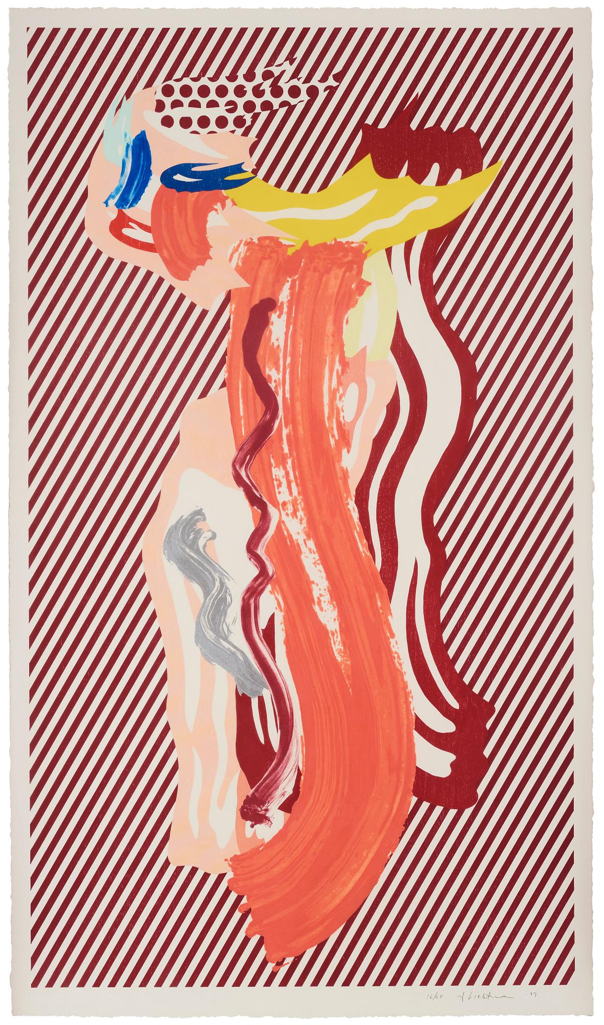 Roy Lichtenstein Nude From Brushstrokes Figures Series Bukowskis