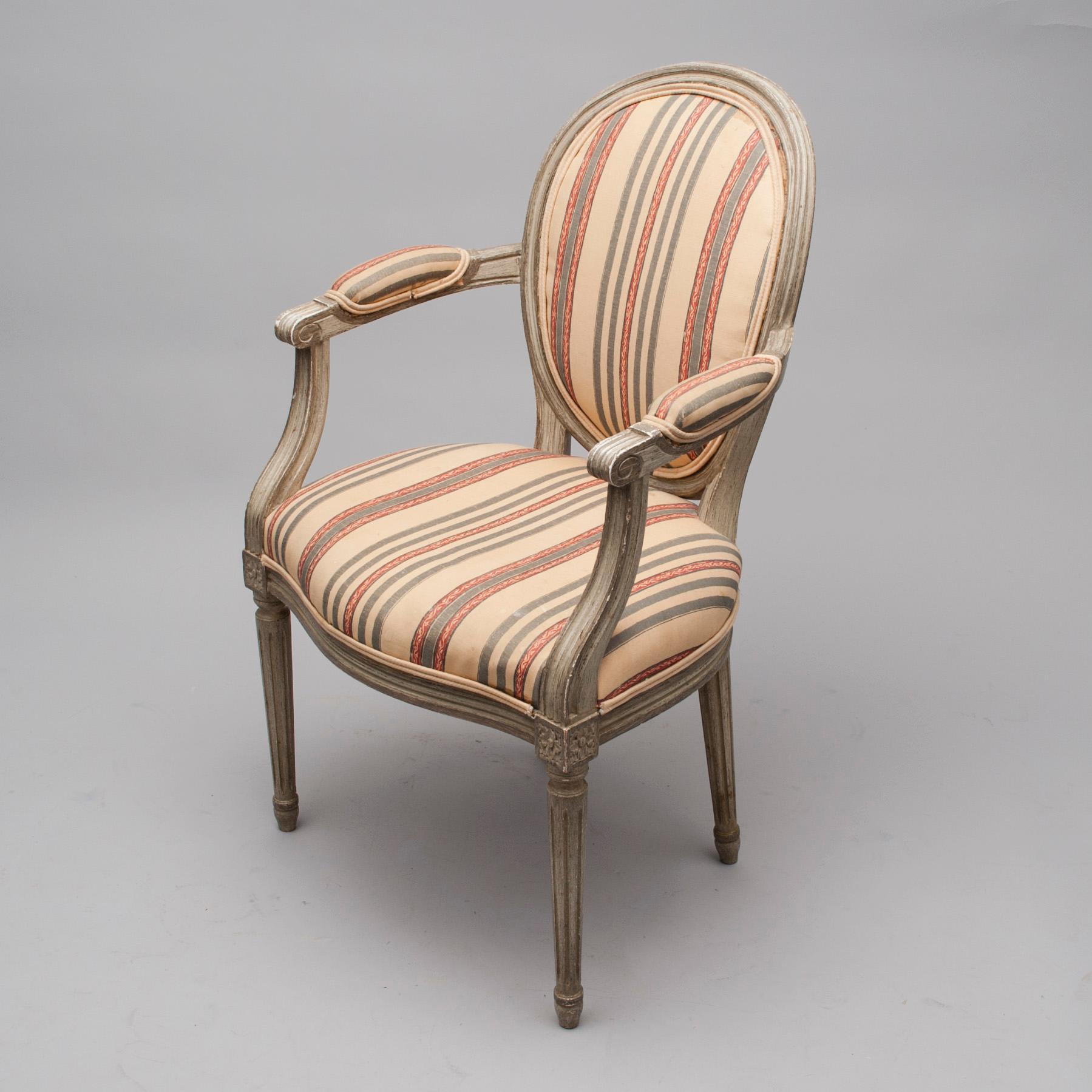 KARMSTOL, gustaviansk stil, 1900-talets slut.