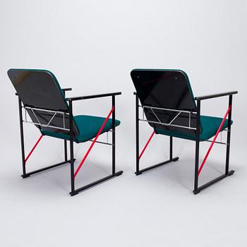 Yrjö Kukkapuro, four late 20th century 'A-502' chairs for Avarte. Designed 1985.