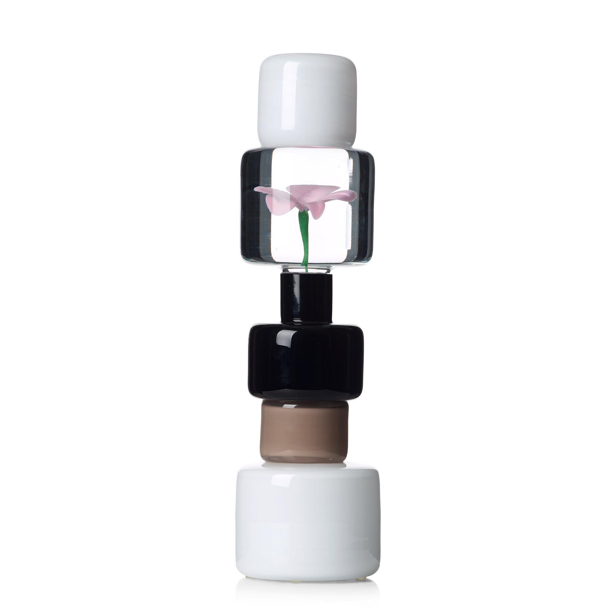 Matti Klenell, a unique free blown and solid glass "Ajeto Urn", produced at the Ajeto Glassworks, Czechia 2008.