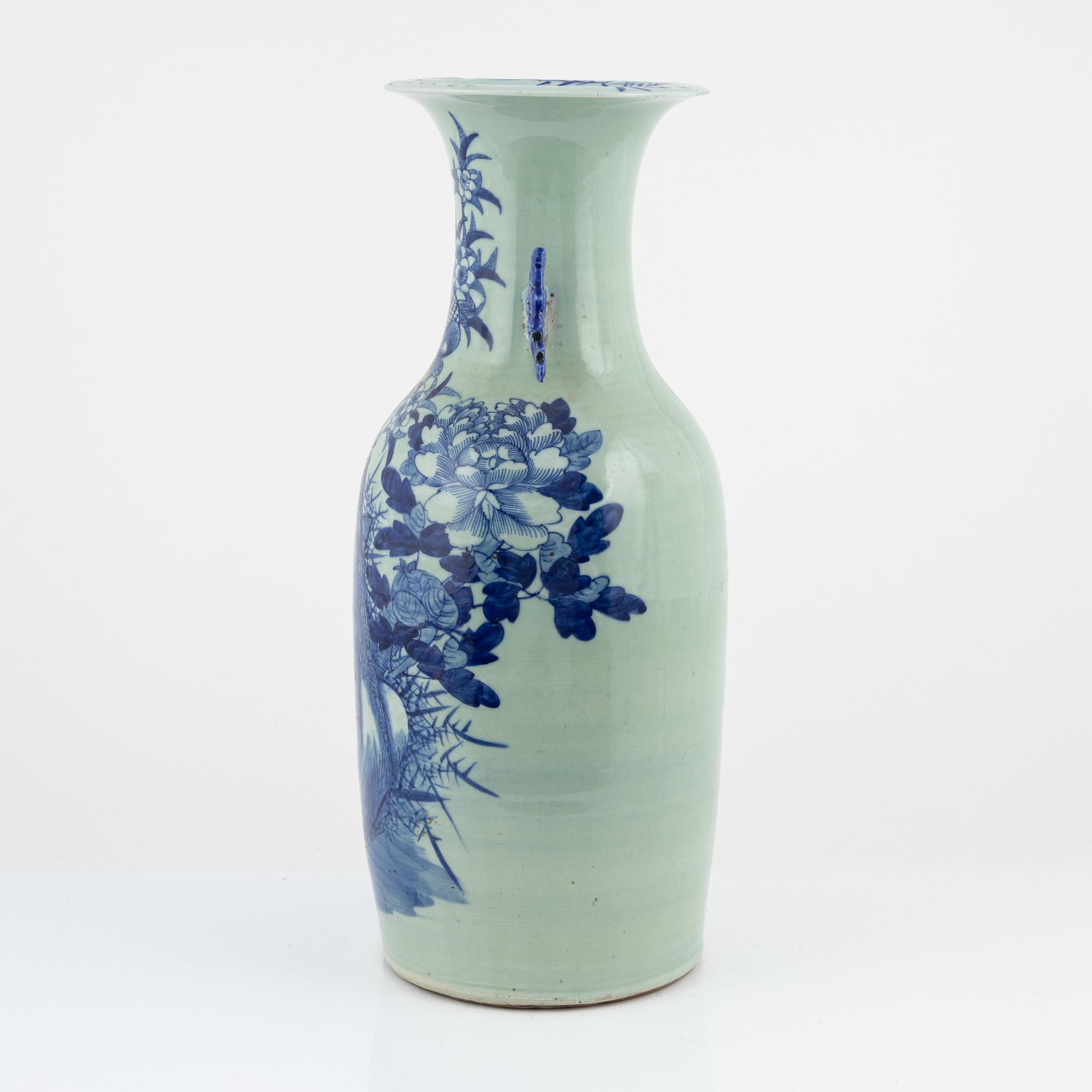 Golvas, porslin, Kina, sent 1800-tal.