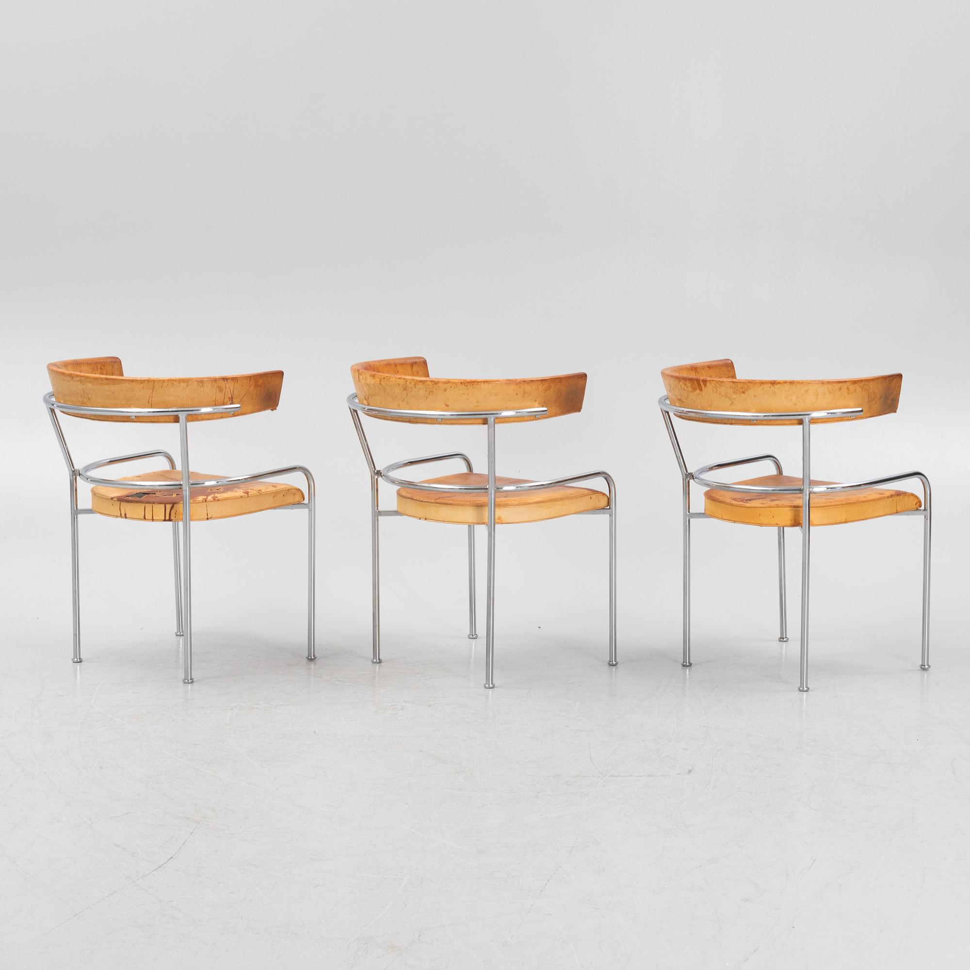 Gunnar Asplund, karmstolar 3 st., "GA1", Källemo, efter 1988.