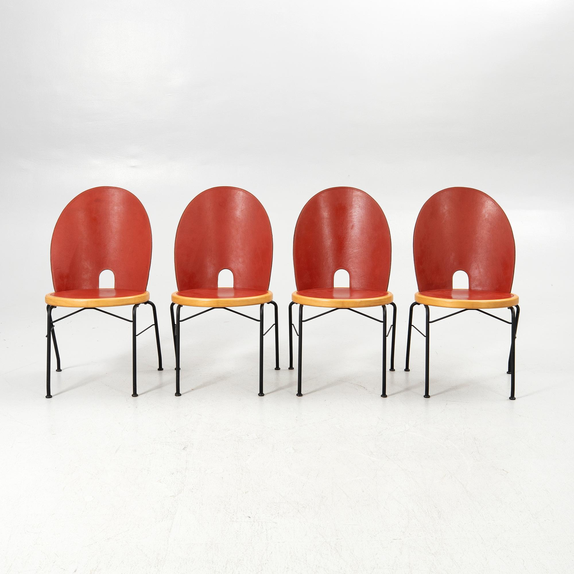 Chairs, 4 chairs, Oblado/Jazz, Blå Station, Åhus, late 20th century.