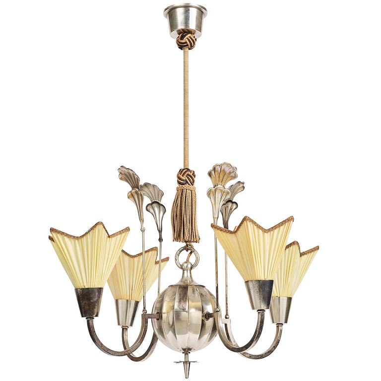 Elis Bergh, a Swedish Grace ceiling lamp, C.G. Hallberg, Stockholm, 1920s.