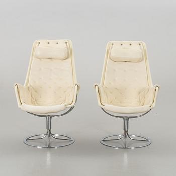 A pair of "Jetson" chairs, designed by Bruno Mathsson, Dux, 20th cenutry latter part.