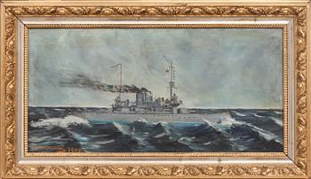 OKÄND KONSTNÄR, olja på duk, signerad och daterad 1909.