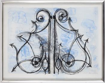 213. Jim Dine, "Blue detail from the Crommelynck gate".