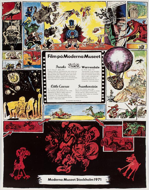 Eight, exhibition posters, from the 1960s - and unward.