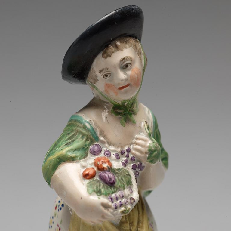 FIGURIN, flintgods. England, omkring 1800.
