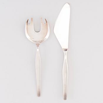 TAPIO WIRKKALA, A 57-piece set of 'Tapio' silver cutlery, Hopea-/Kultakeskus, Hämeenlinna, Finland 1961-76.