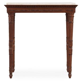 A late Gustavian circa 1800 mahogany console table.