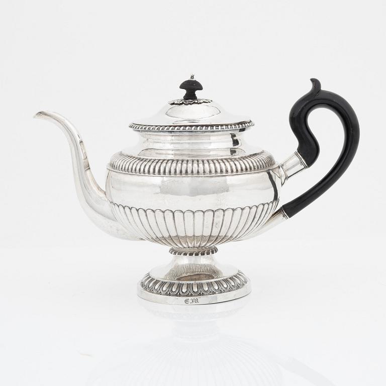 Johan Petter Grönvall, an Empire silver teapot, Stockholm, 1831.