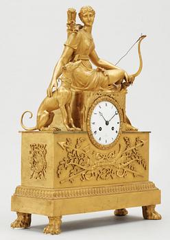 A French Empire early 19th century mantel clock.