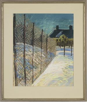 Inge Schiöler, pastel, signed and dated 1958.