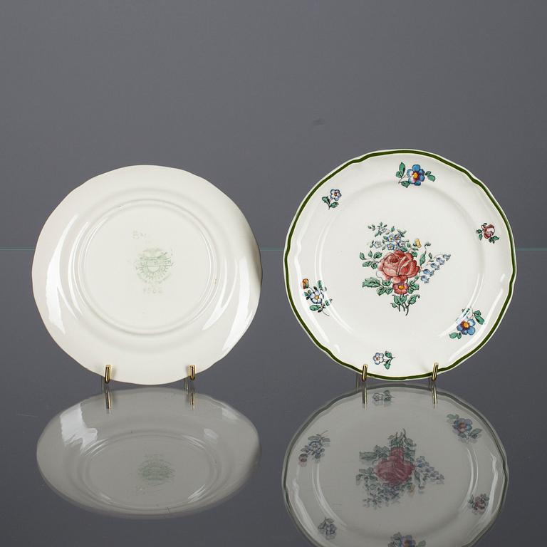 SERVIS, 62 delar, flintgods, Villeroy & Boch, Tyskland sekelskiftet 1800/1900.