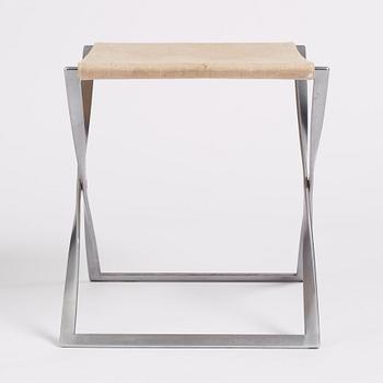 Poul Kjaerholm, a 'PK91' folding stool, edition E Kold Christensen, Denmark, early 1960s.