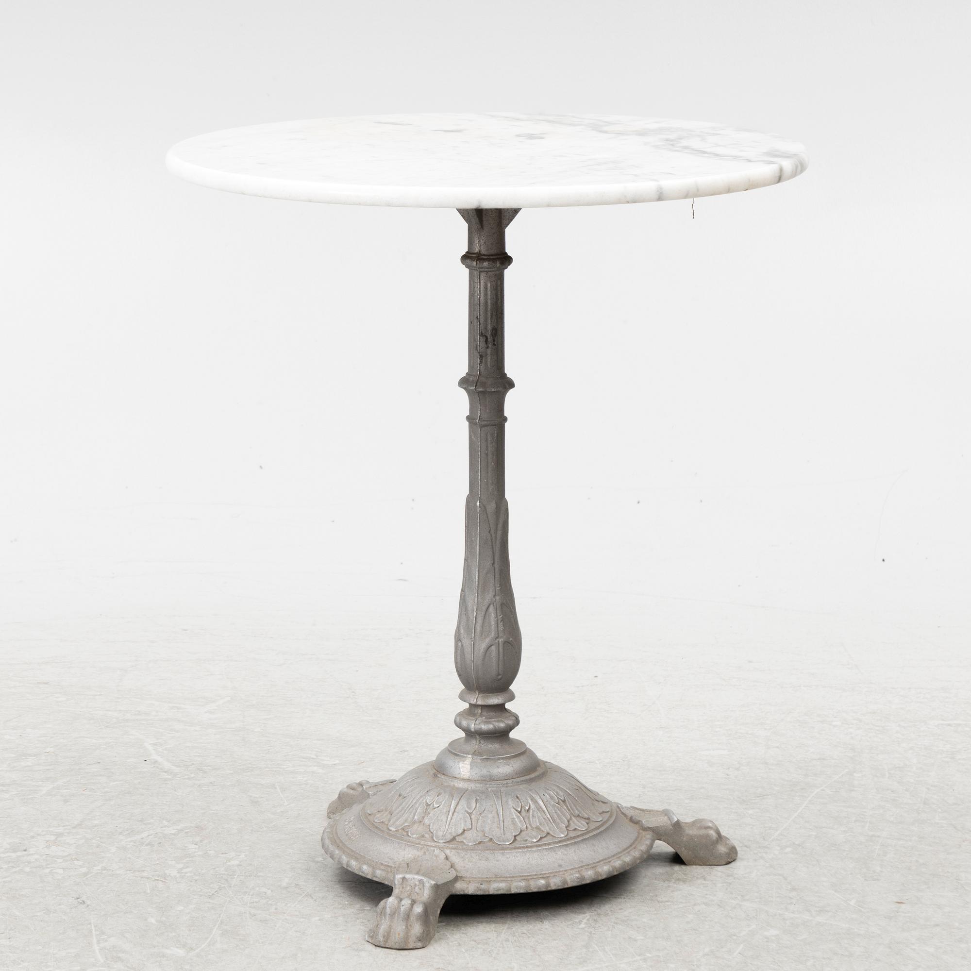 A café table, Byarums Bruk, Vaggeryd, contemporary production.