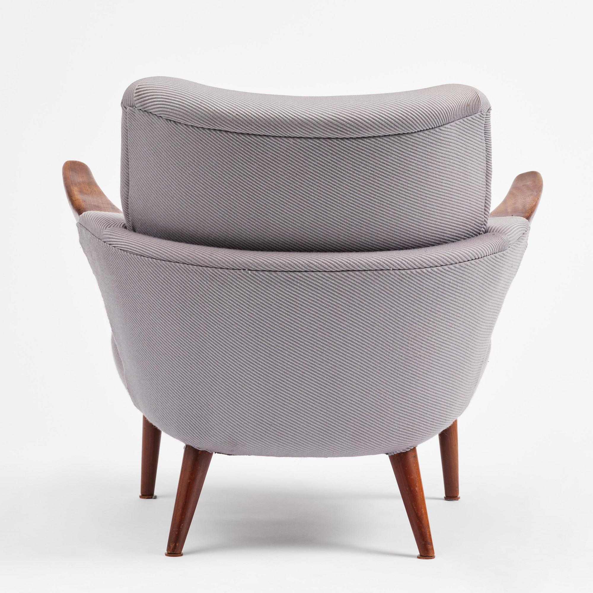 Ib Kofod-Larsen, a rare armchair model 423, Christensen & Larsen, Denmark, 1950s.