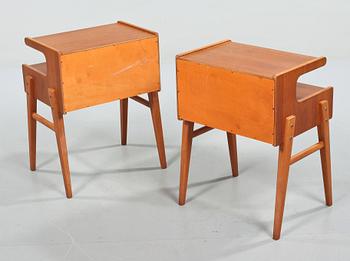 SÄNGBORD, ett par, 1950/60-tal.