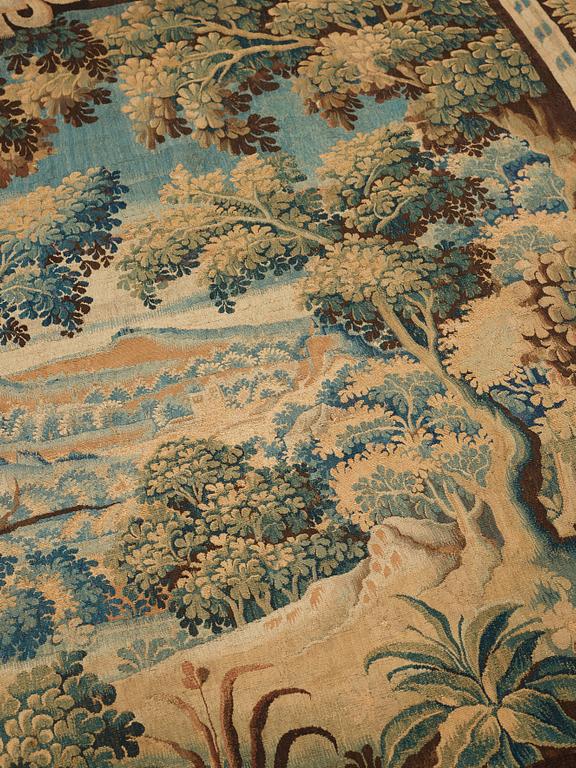 A tapestry, "A Verdure", tapestry weave, ca 286-293 x  313-322 cm, Flanders, the 17th century.