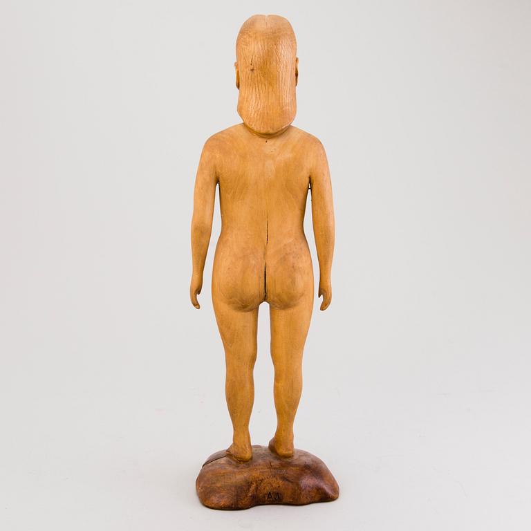 ALPO JAAKOLA, puuveistos, signeerattu.