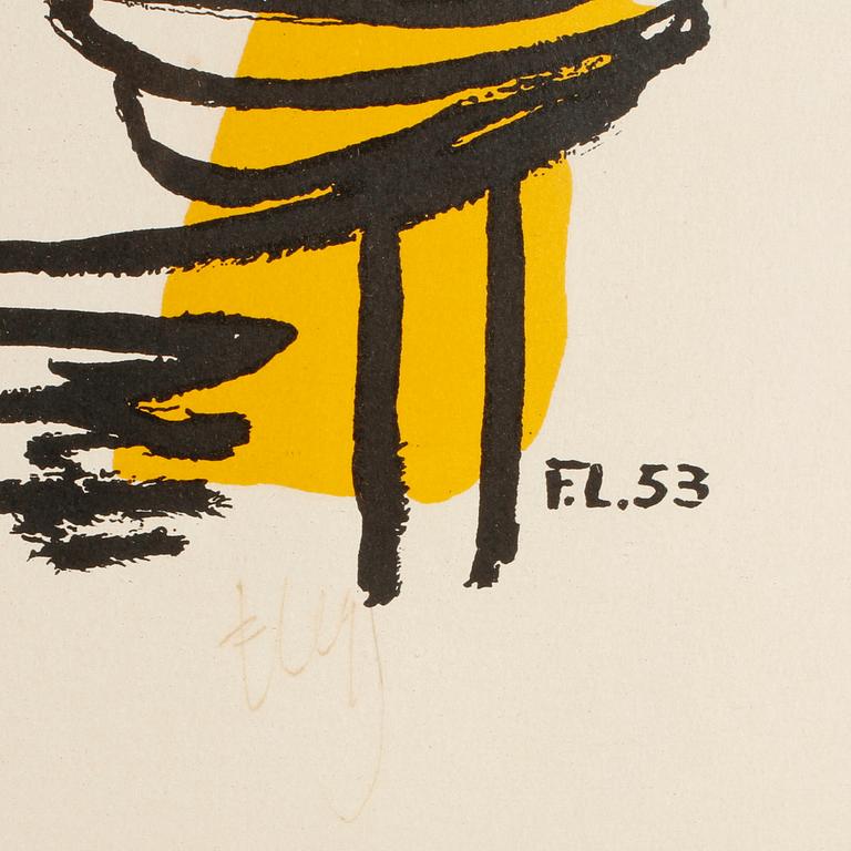 FERNAND LÉGER, färglitografi, signerad, numrerad 31/75.