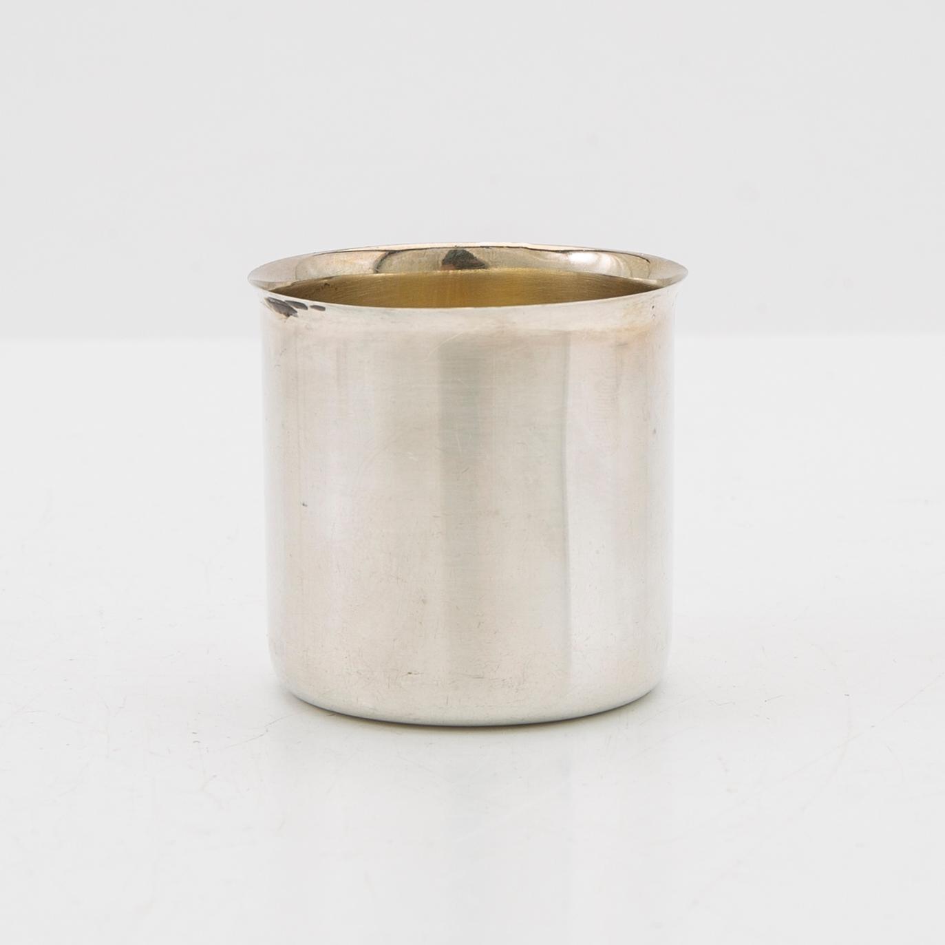 Cups, 6 pcs, silver, GAB, Stockholm, 1967-1971.