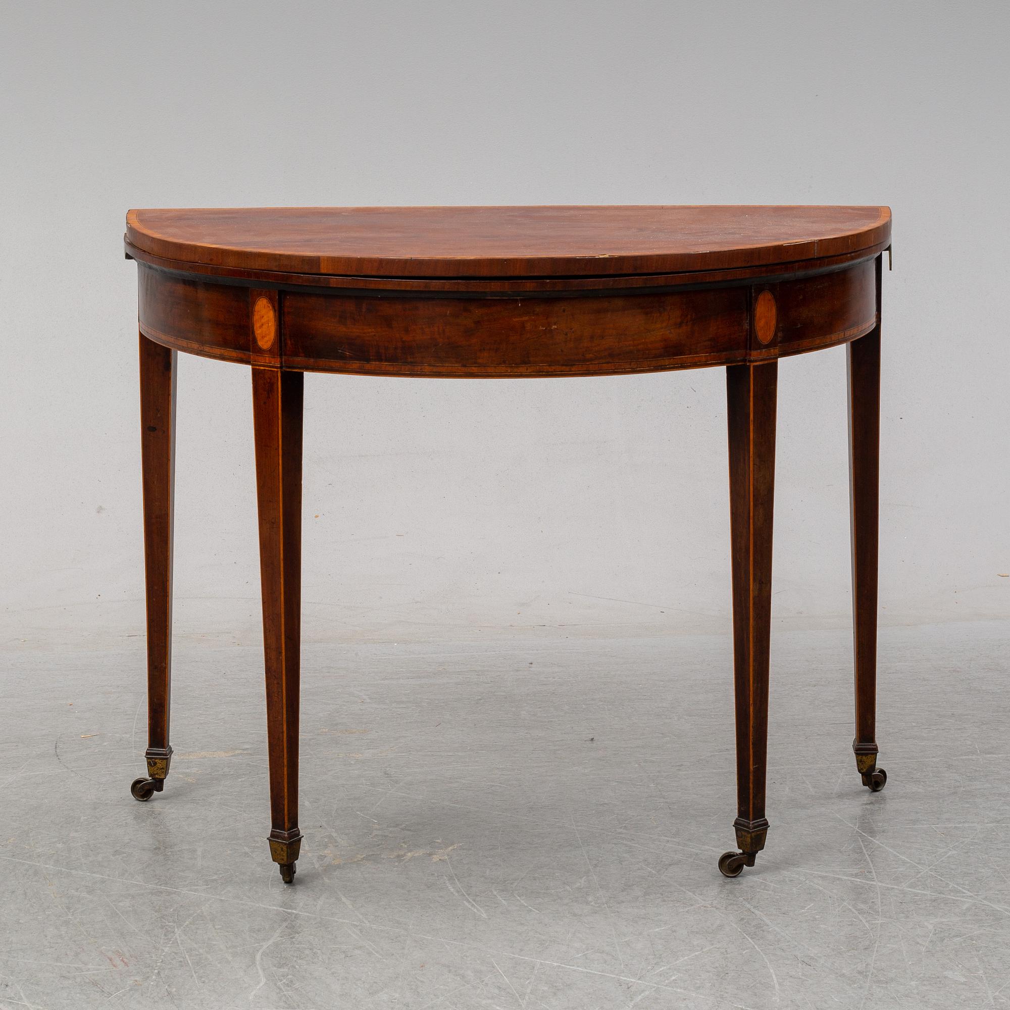 A card table, England, 19th Century.