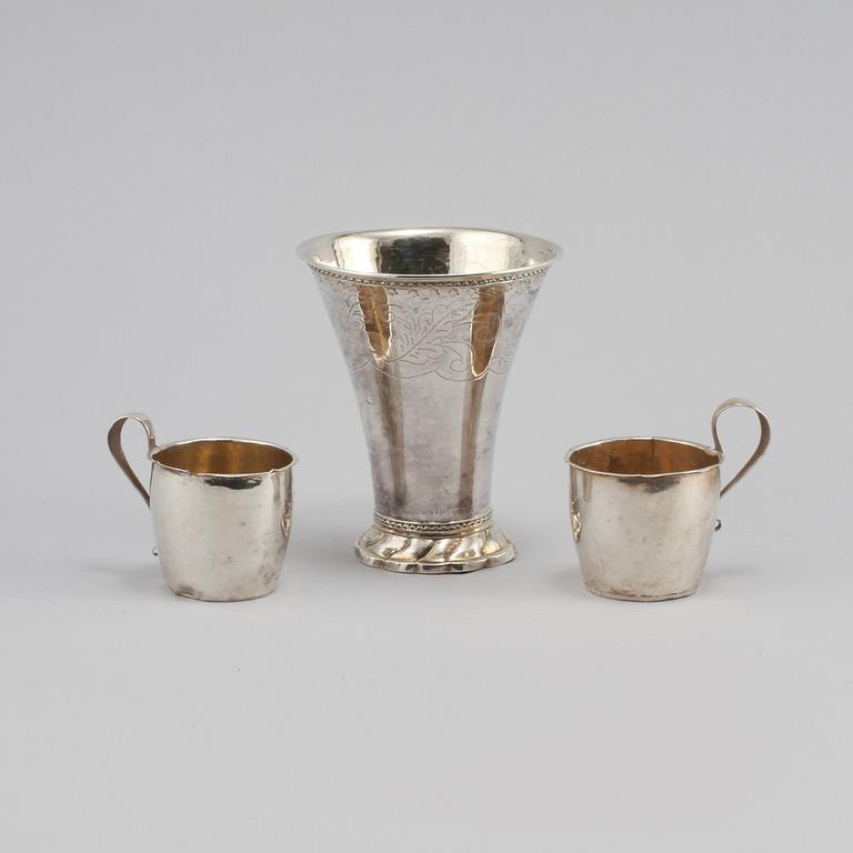 BÄGARE och KOPPAR, Anders Jonas Björkman, Stockholm och Nils Grubb, Hudiksvall, vikt 127 g.