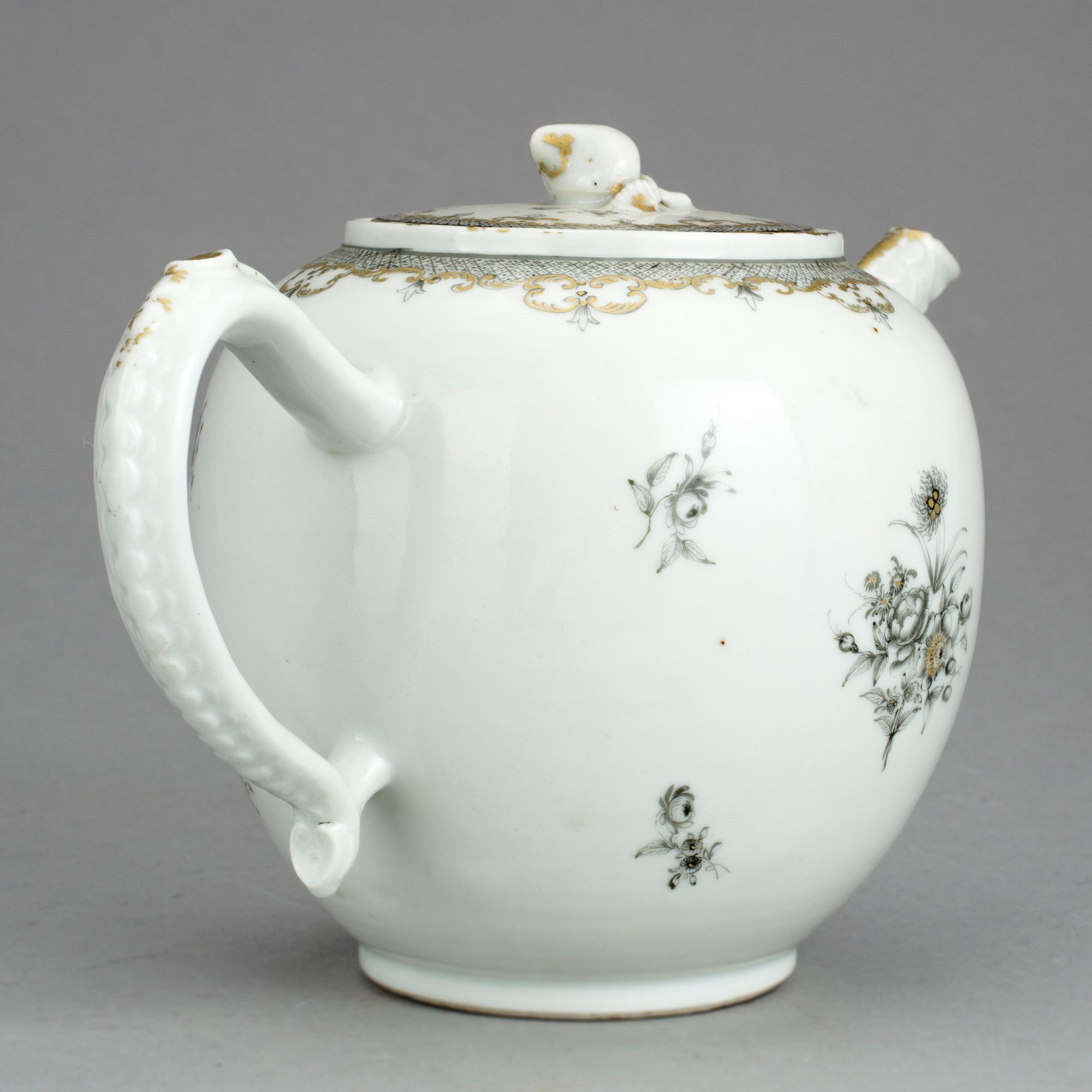 TEKANNA, kompaniporslin, Kina, 1700-tal.
