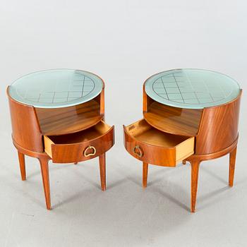 A pair of bed tables, by Bodafors, 1940/50s.