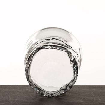 Vicke Lindstrand, "Christ calms the storm" a glass vase, Orrefors, Sweden 1935, model 1385, engraved by Arthur Diessner.