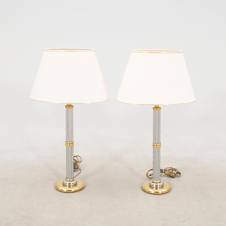 Table lamps, a pair by Le Dauphin, France, late 20th century.