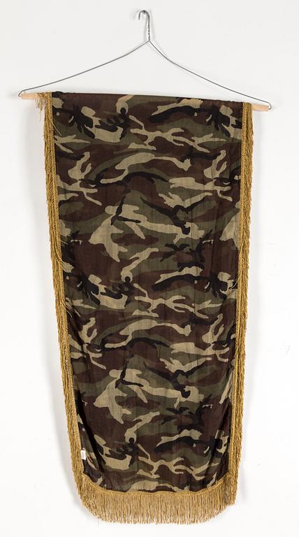 A cotton shawl by Saint Laurent.