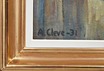 AGNES CLEVE, olja på pannå, sign och dat 1931.