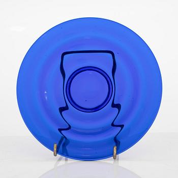 Jacob Eiler Bang, nine "Broksø" glass objects, first half of the 20th century. Holmegaard Denmark.