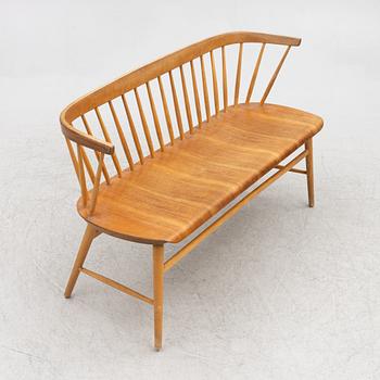 Soffa, "Florett", modell 150, Bröderna Wigells stolfabrik AB, omkring 1900-talets mitt.