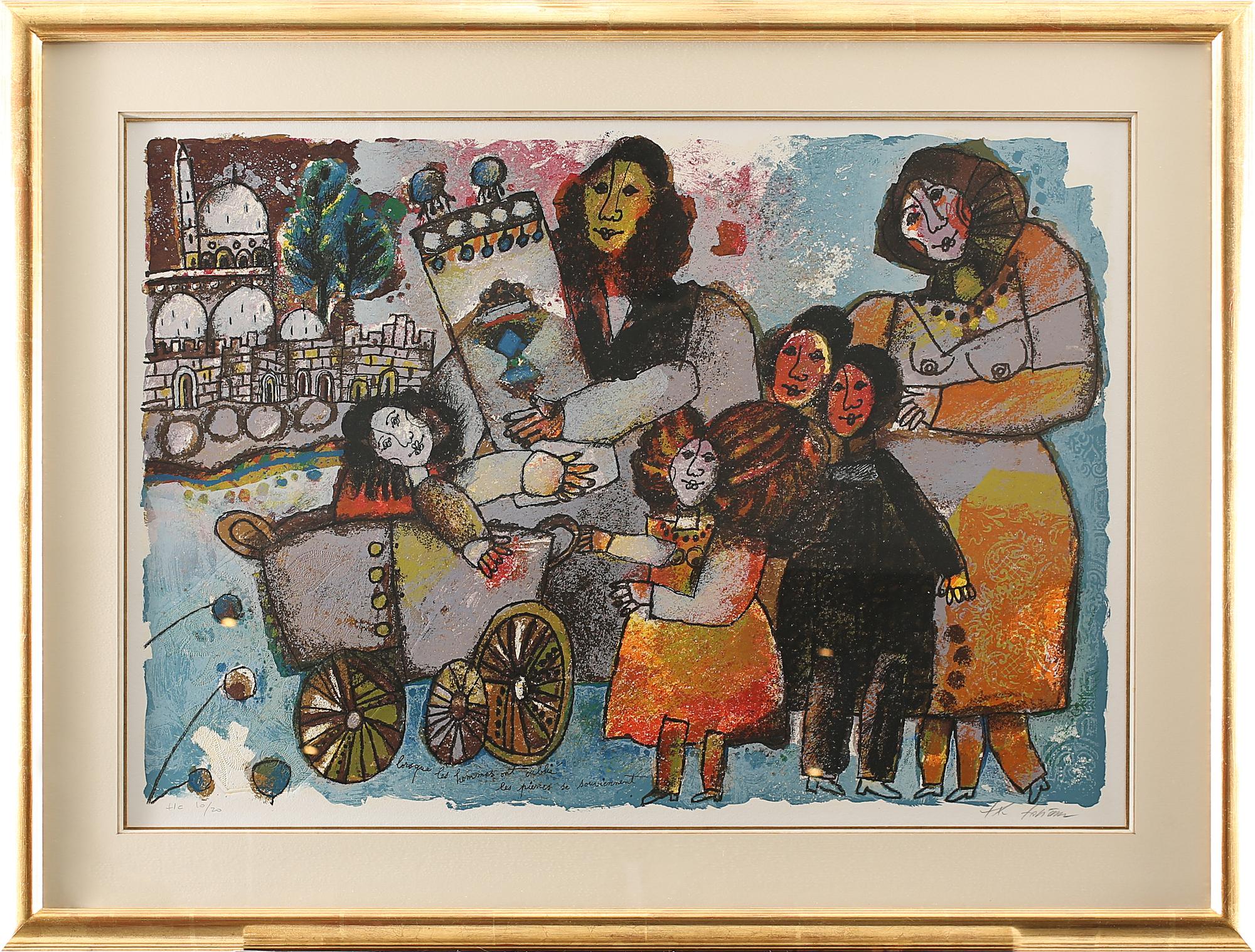 THEO TOBIASSE, färglitografi, signerad och numrerad HC 10/20.