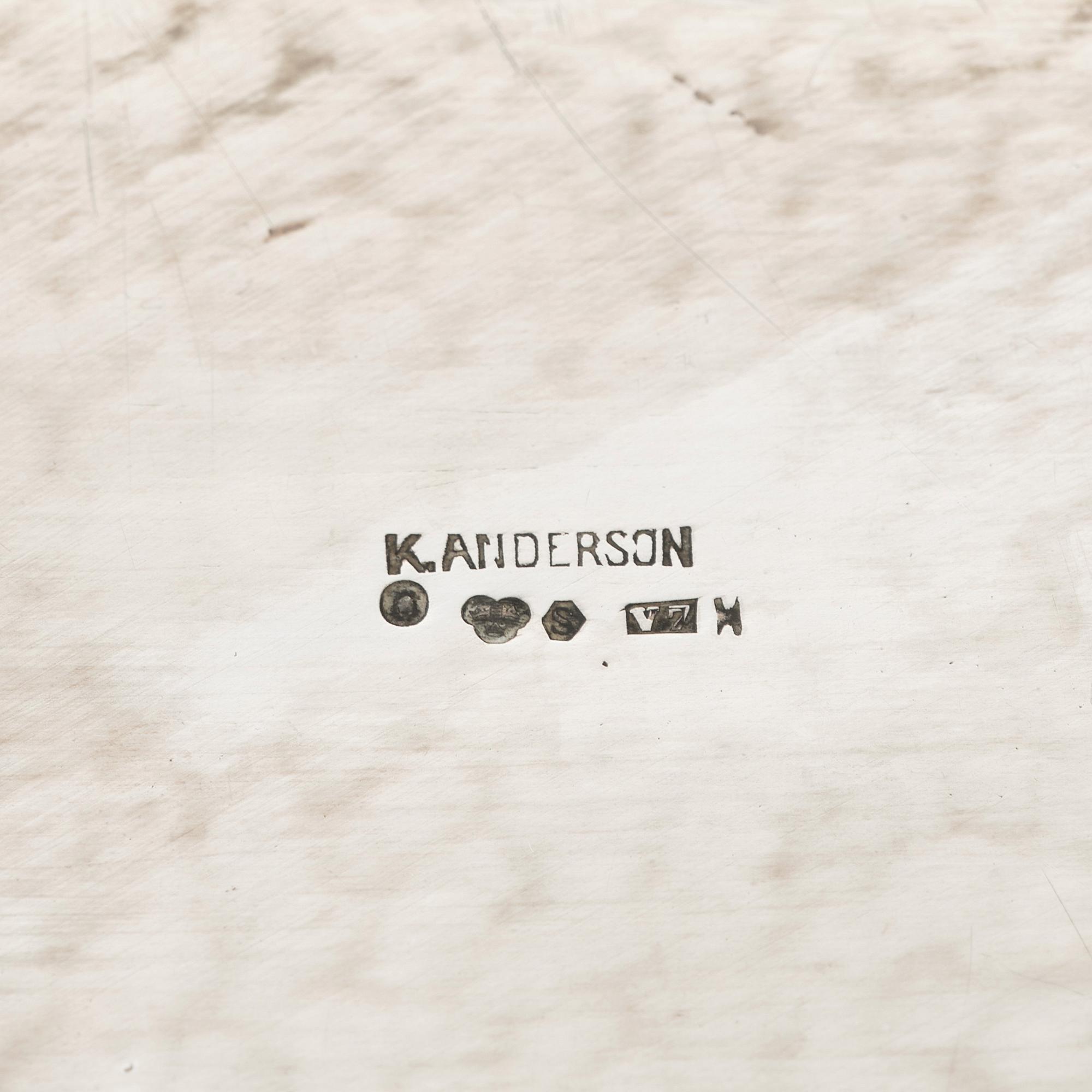 A Swedish early 20th Century silver tray, marks of K. Andersson, Stockholm 1923.