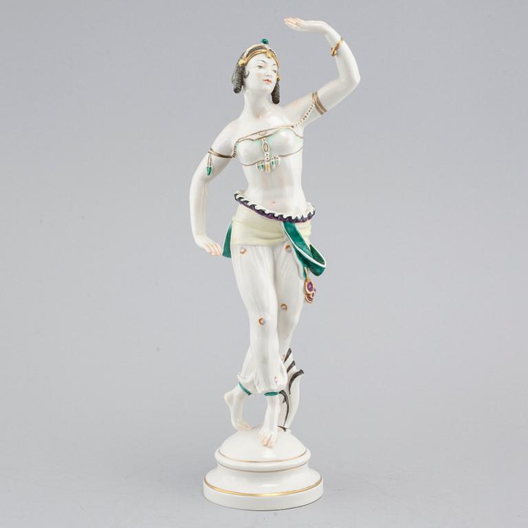 A porcelain figurine by Hugo Meisel for Schwarzburger werkstätten, second quarter of the 20th century.