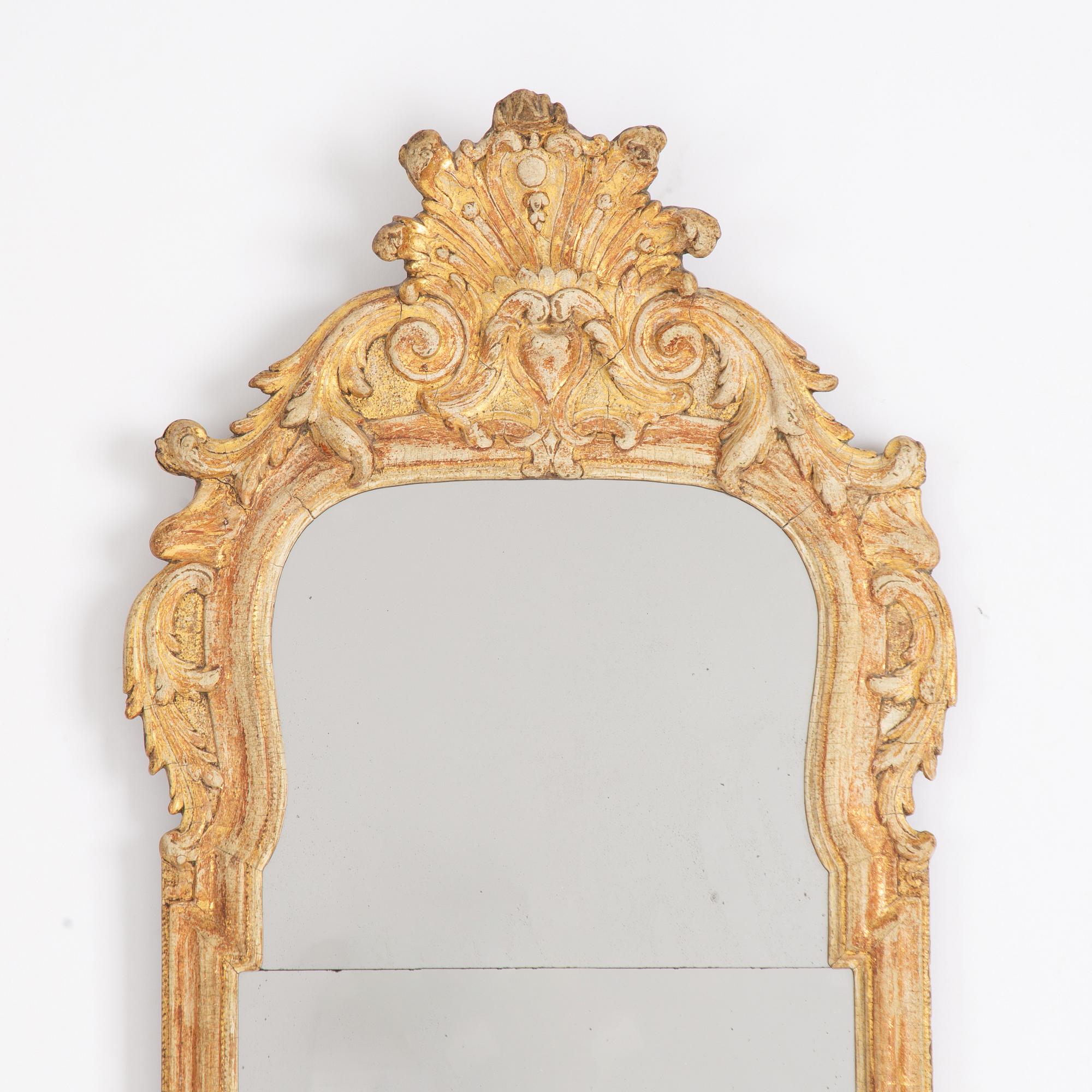 A rococo mirror, second half of the 18th century.