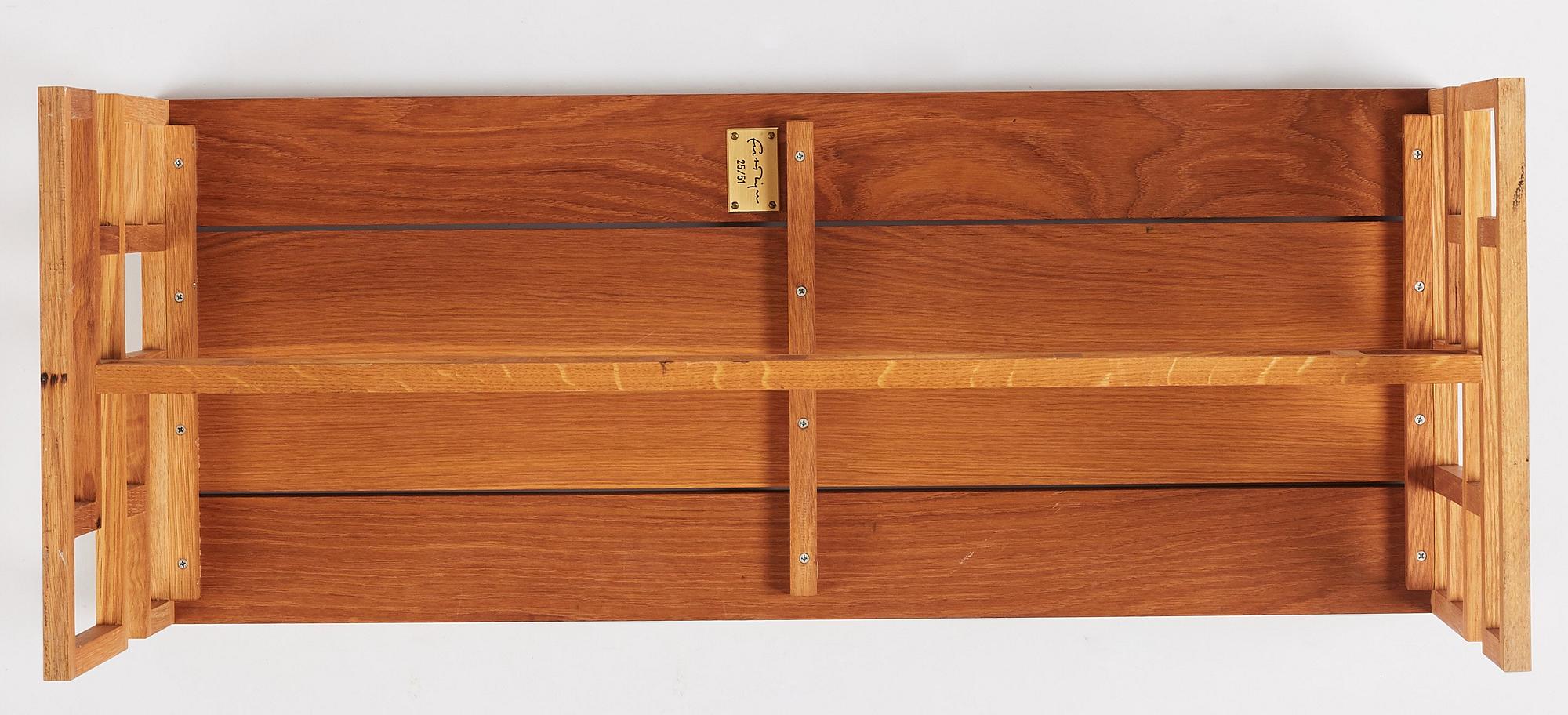 Ernst Billgren, a bench, 'Tjyvar', ed. 25/51, Sweden 2006.