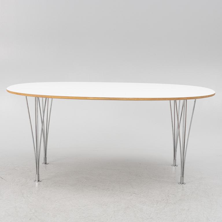 Bruno Mathsson & Piet Hein, dining table, "Superellipse", Fritz Hansen, Denmark, 2006.