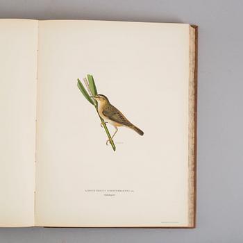 Three book "Svenska fåglar (Swedish birds)" with images by M, W & F VON WRIGHT, printed by Börtzells AB, 1924-1929.