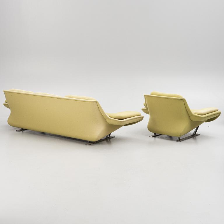 Hans-Erik "Hej" Johansson, soffa och fåtölj, "Zenith", Fembo Möbler AB, 1970-tal.