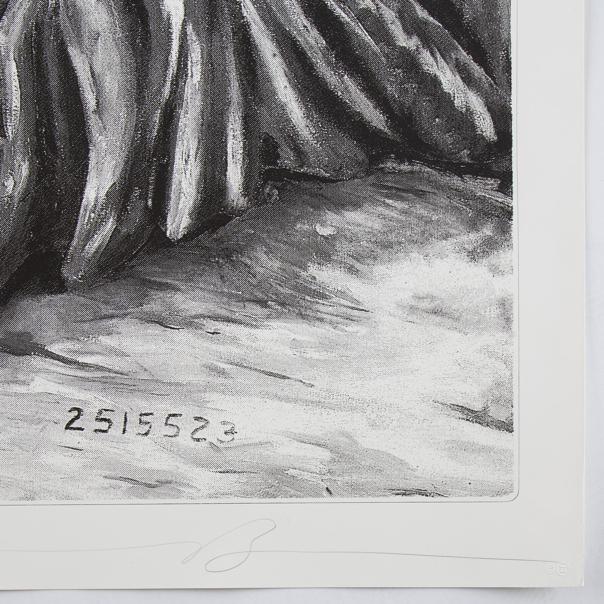 Jonathan Borofsky, lithograph in color, signed and numbered 5/20.