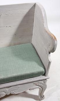 TRÅGSOFFA, rokoko, 1700-talets mitt.