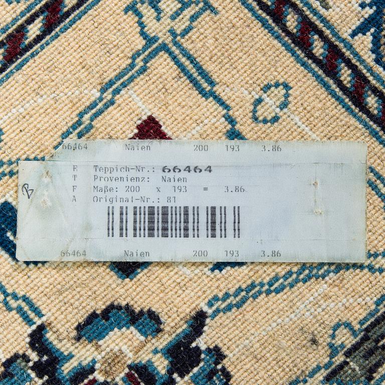 A Nain carpet, ca. 194 x 194 cm.